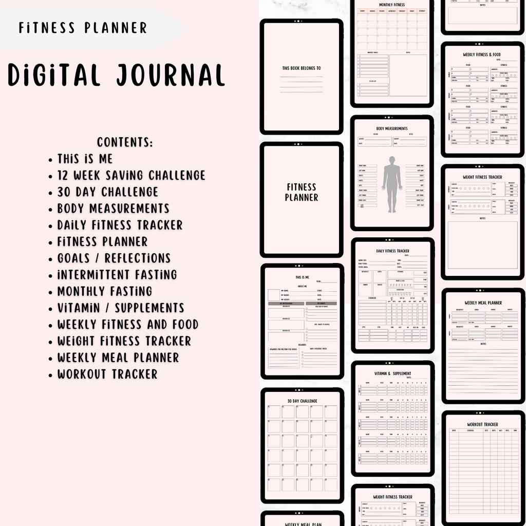 Fitness planner 🏃‍♀️‍➡️