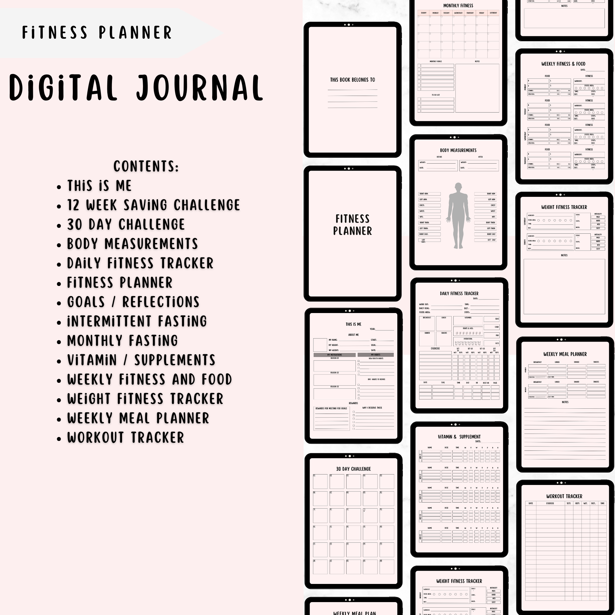 Fitness planner 🏃‍♀️‍➡️