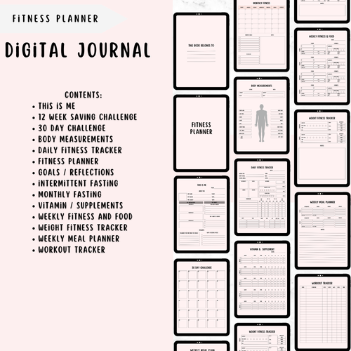 Fitness planner 🏃‍♀️‍➡️