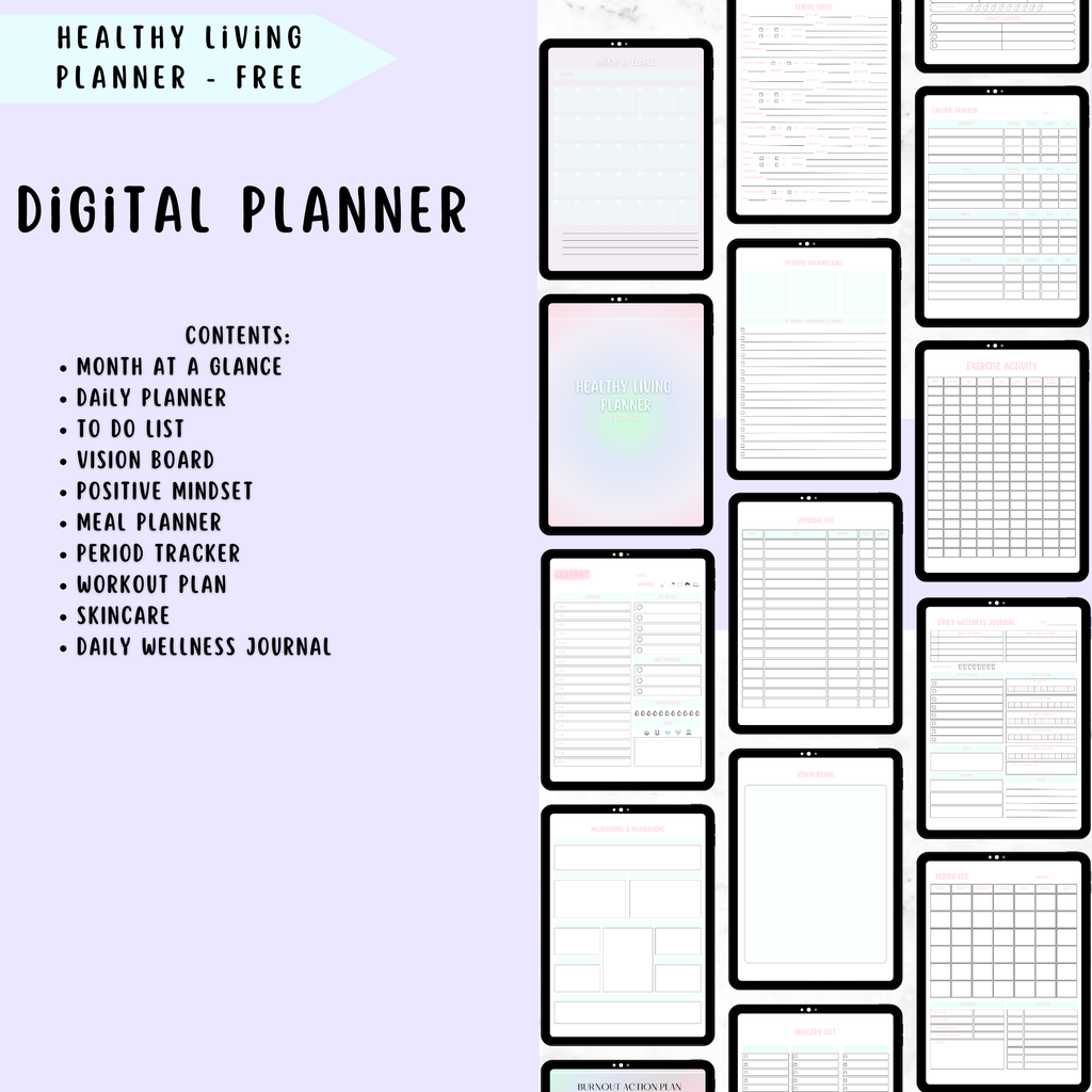 Healthy living planner 🥗