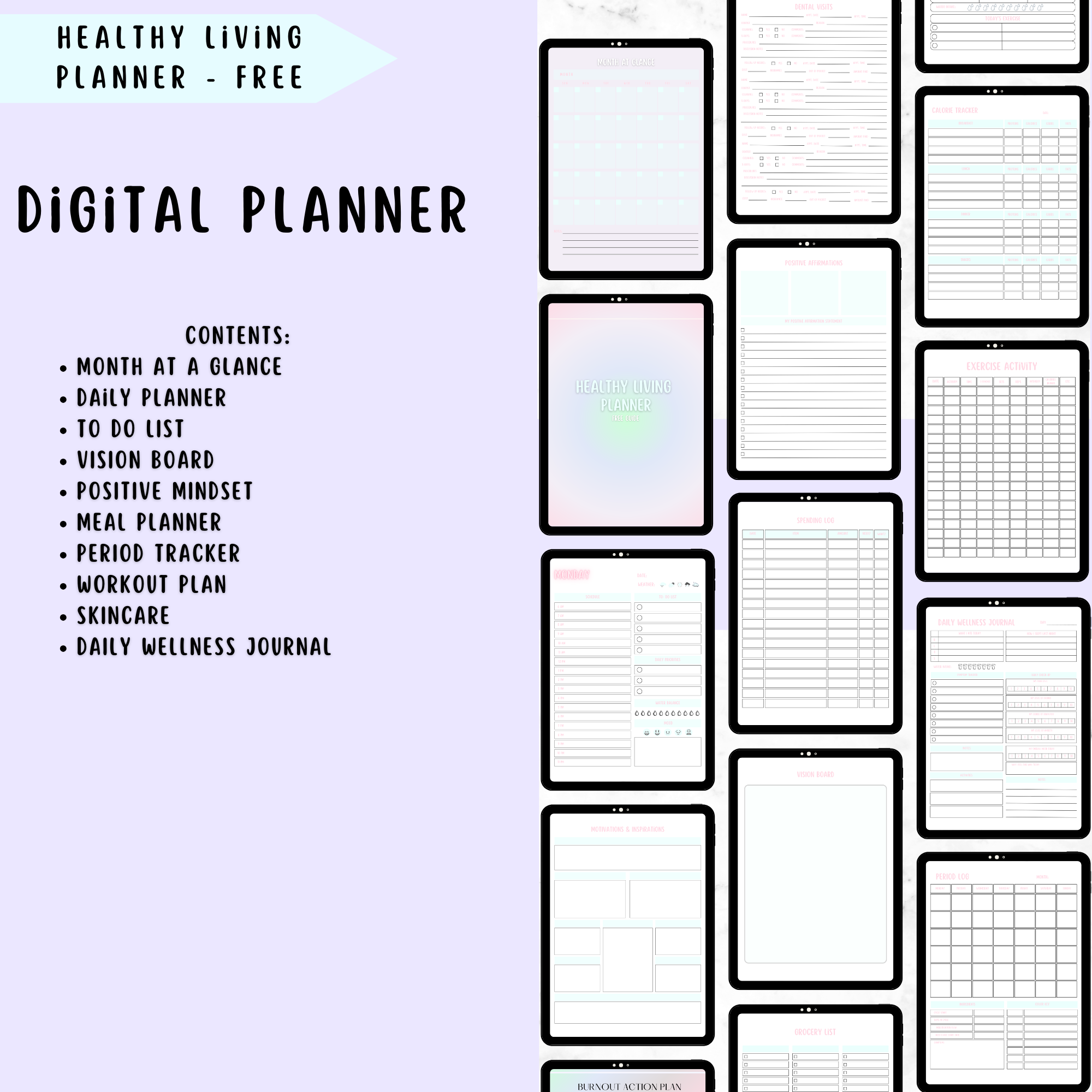 Healthy living planner 🥗