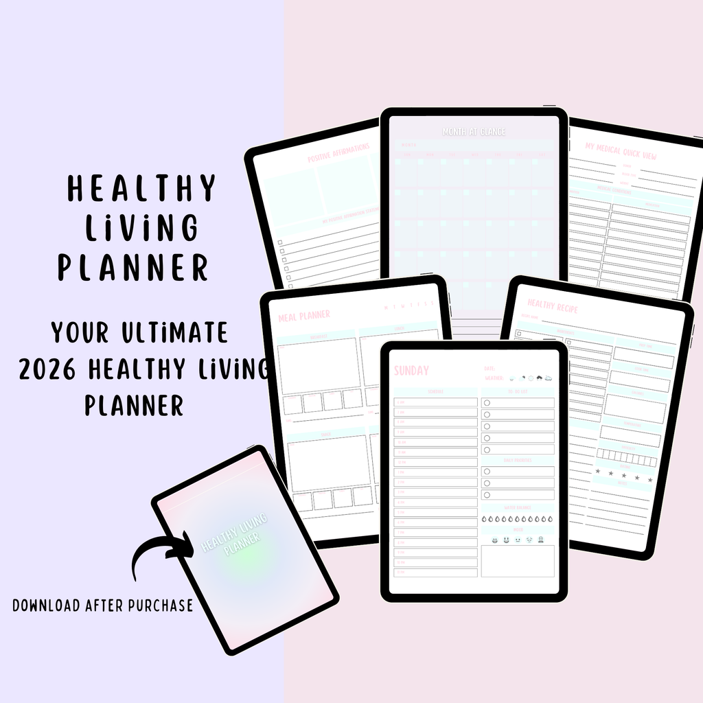 Healthy living planner 🥗
